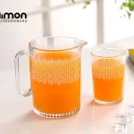 ست پارچ و لیوان شیشه ای شیاردار2